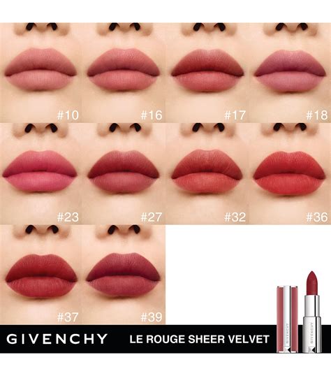 givenchy sheer velvet lipstick